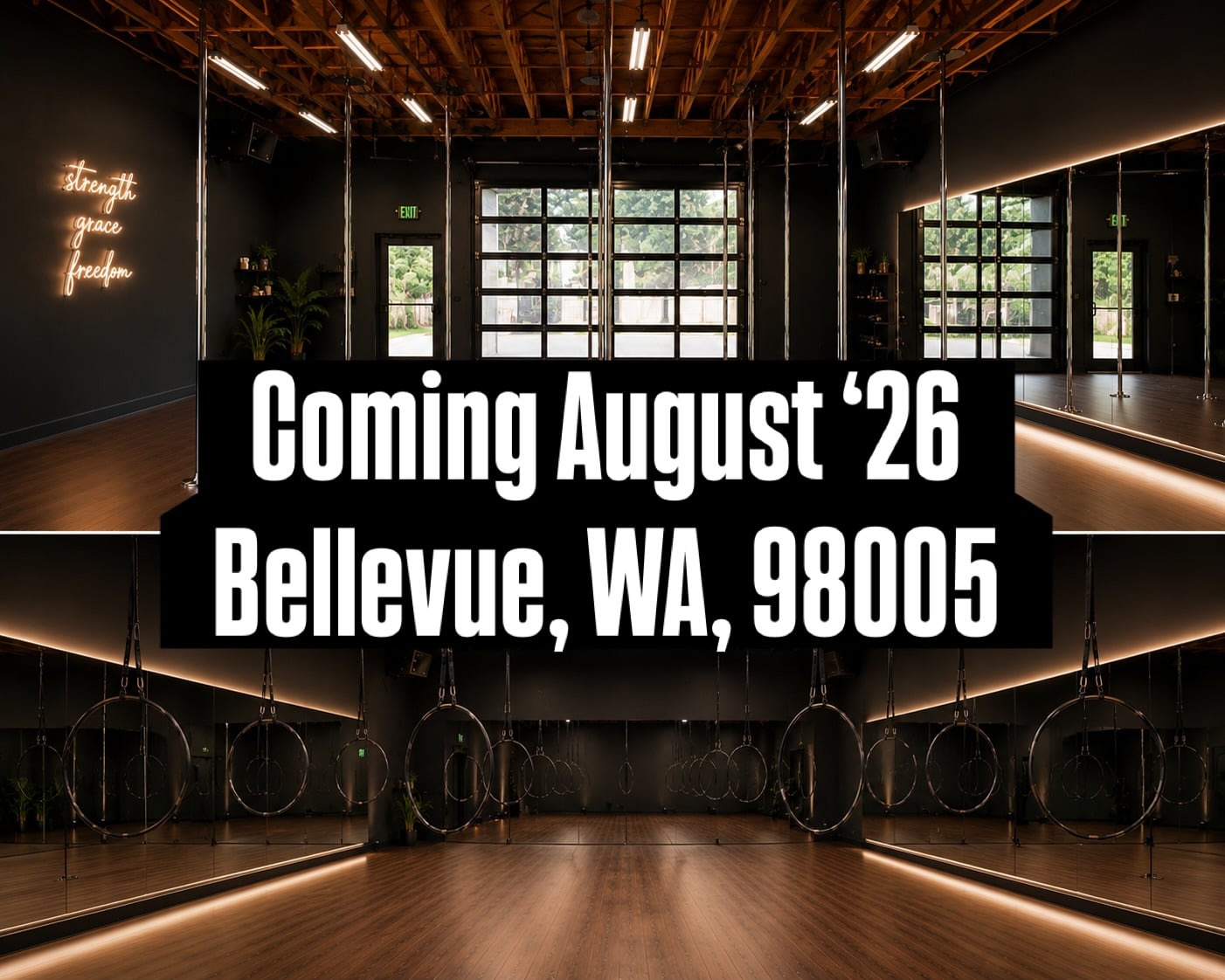 Pole Fitness new Bellevue studio, opening August 2026 in Bellevue, WA 98005
