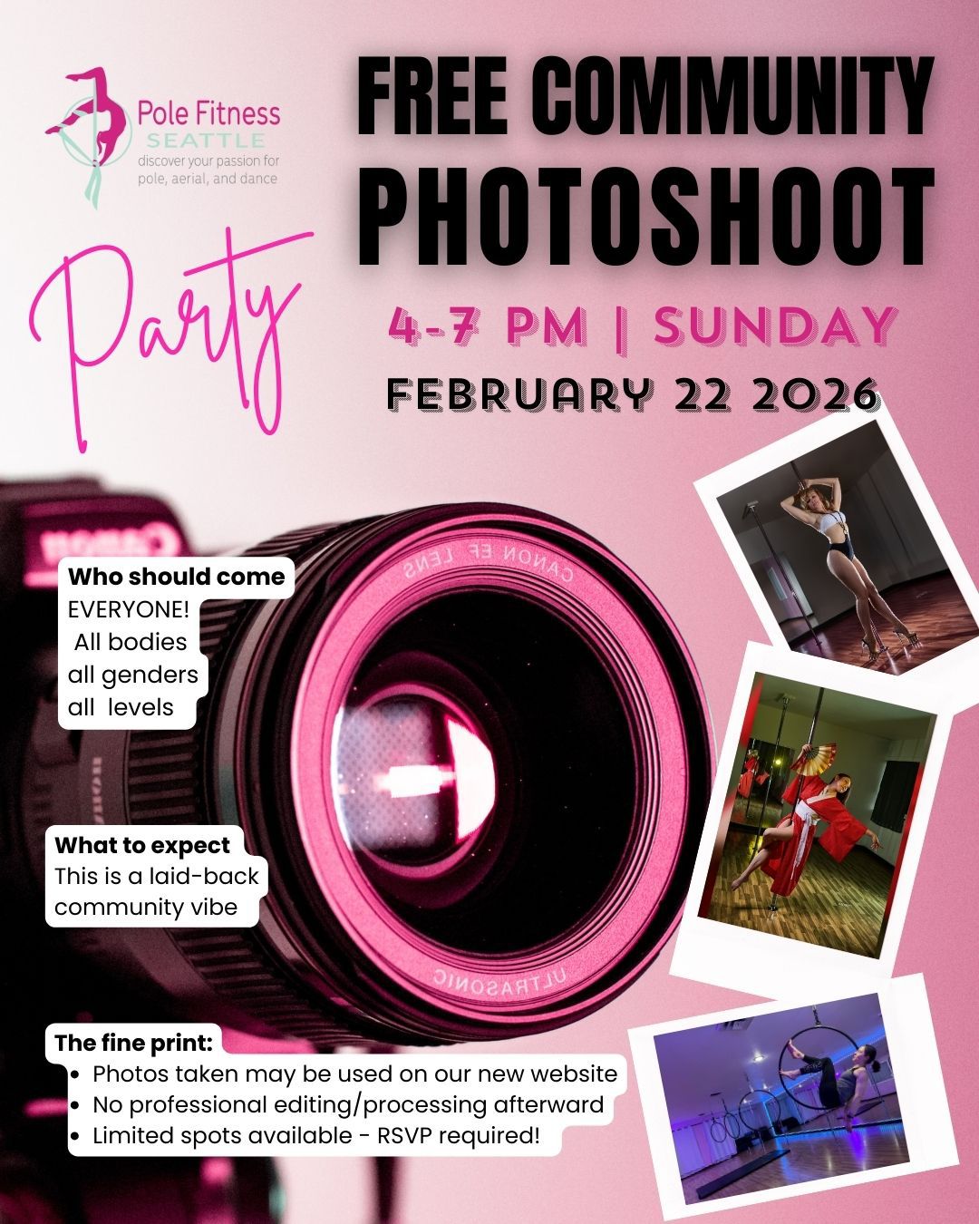 Free Community Photoshoot Party
